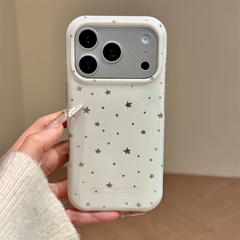 TEMU Phone Case - Ins Swirl Phone Case, Shockproof Cover, Anti-scratch And Anti-fingerprint, Compatible With Iphone 17/11/13/ Plus/15 Pro/15 Pro