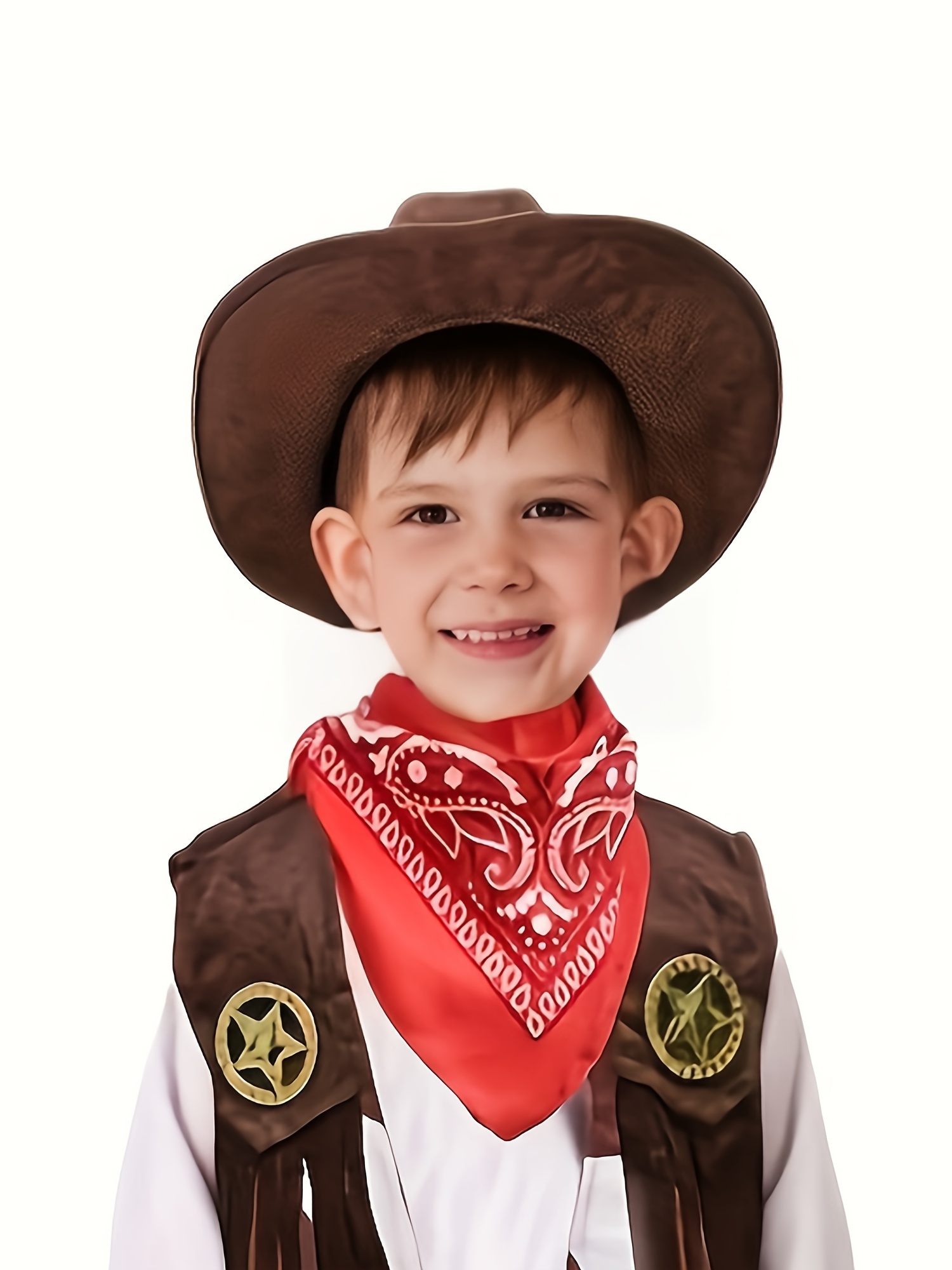 Costume d'Épouvantail ou Poncho avec Chapeau pour enfant