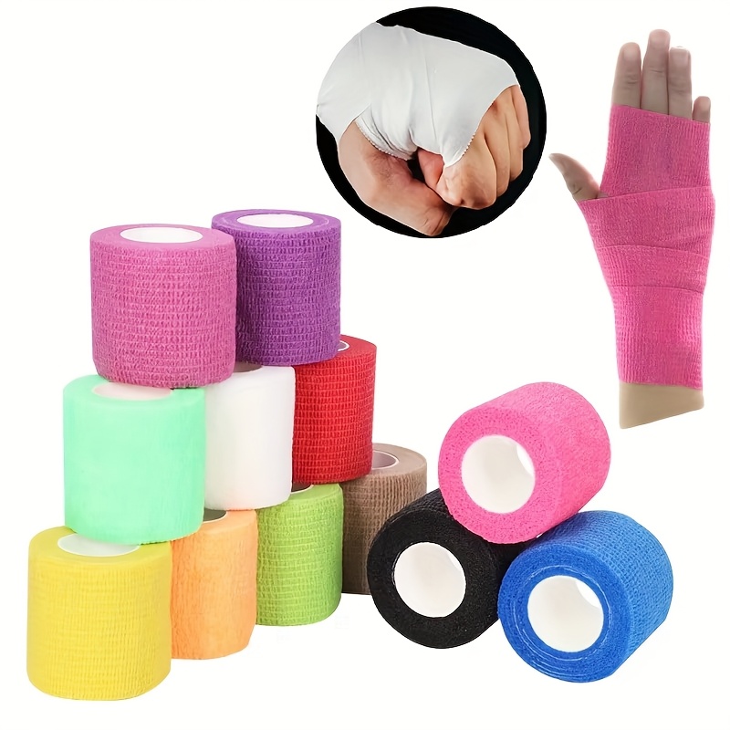 1 Roll Non-woven Sports Bandages Elastic Self-adhesive Bandages for Foot Finger Ankle Arm Sport Knee Pad Support