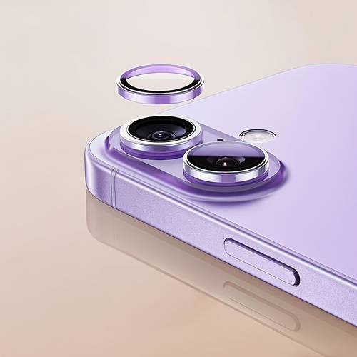 item picture 2pcs set suitable for iphone 17 cd pattern lens film lens protector compatible with phone decoration and lens protection original phone color invisible high definition transparent metal protective