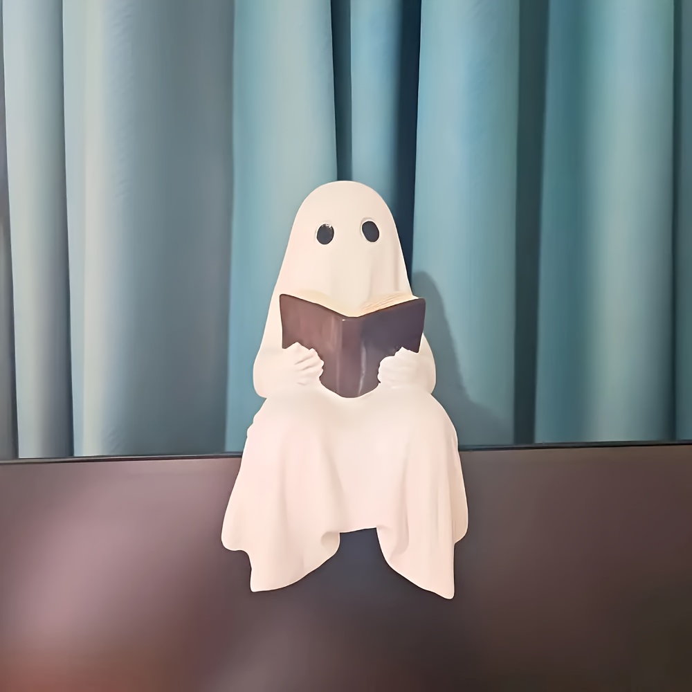 TEMU 【新商品】ハロウィン 読書像 スタチュー オーナメント レジン クラフト レーション