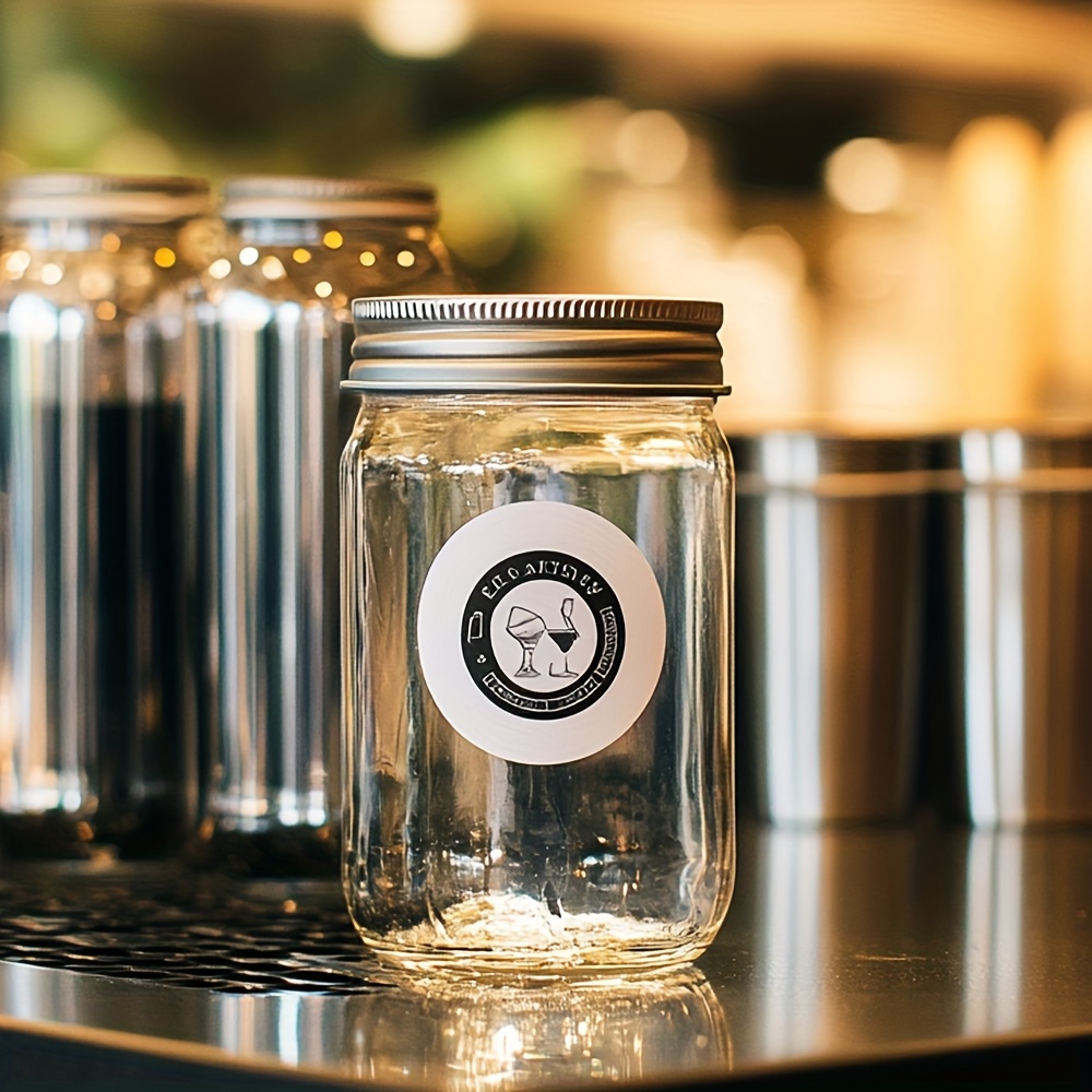 Customizable Round Self-Adhesive Stickers and Labels