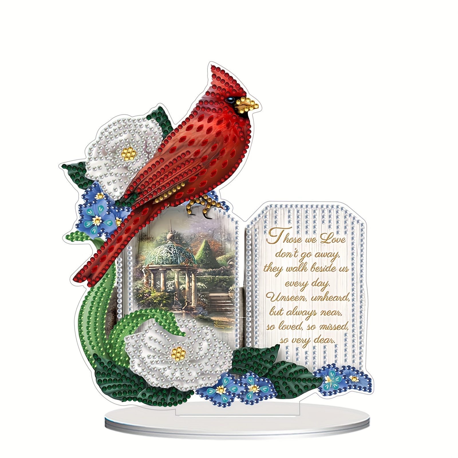 

1pc Cartoon 5d Acrylic Ornament, Irregular Shape, Material, Suitable For Desk Decoration, Diy Gift