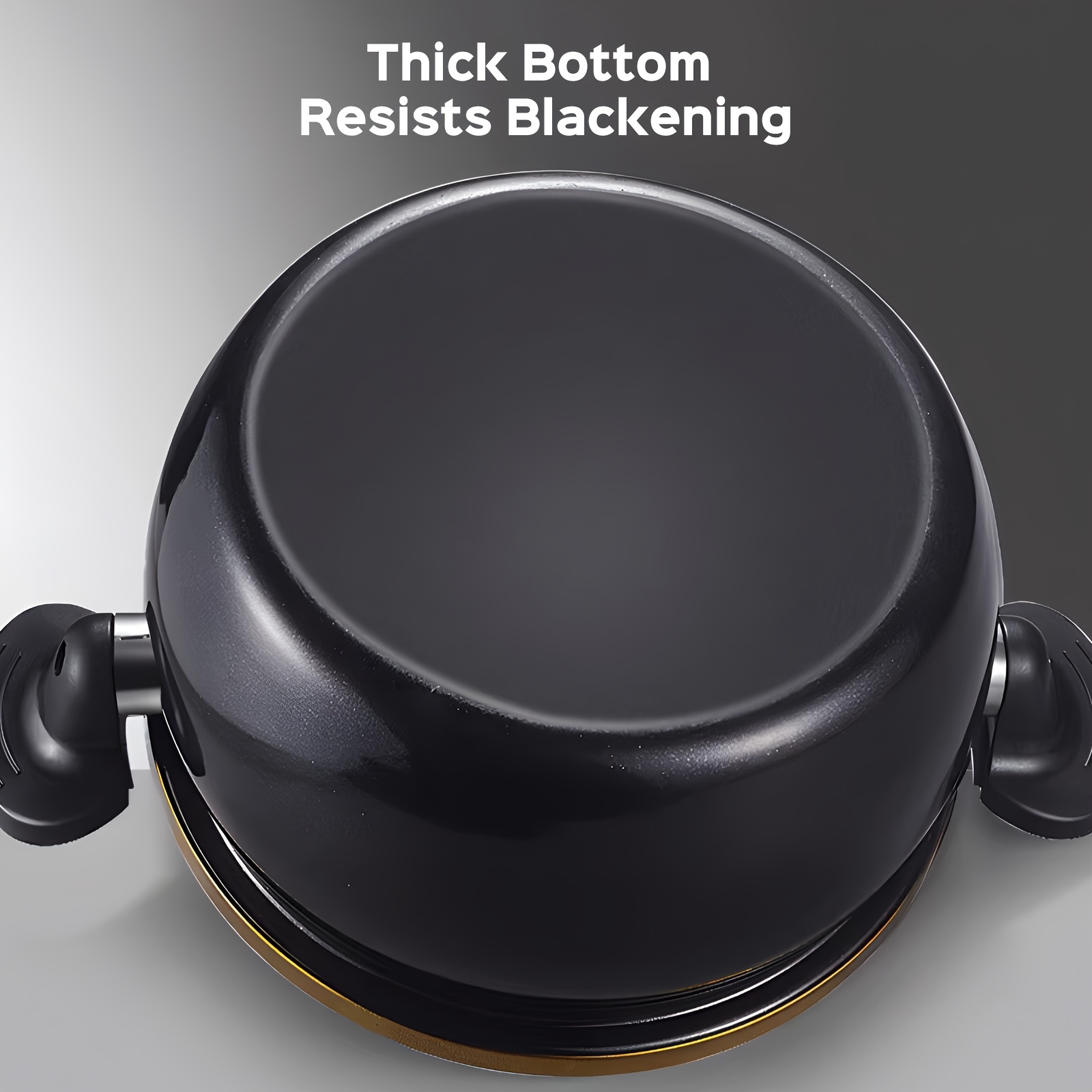 large capacity soup pot with a twist lock handle for quick cooking non stick pot 8 45qt multi function cooking pot gas stove   and induction cooker universal stew pot for homes restaurants hotels   stores 5