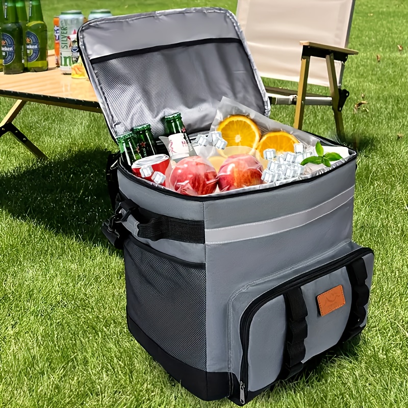 Glacière Souple Pliable 21L - Isotherme Pour 30 Canettes - Bandoulière, Décapsuleur - Idéale Pique-nique, Plage