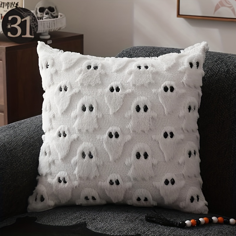 

1pc, Little Throw Pillow Cover Plush Cushion, Funny Holiday Decoration Sofa Pillowcase For Living Room