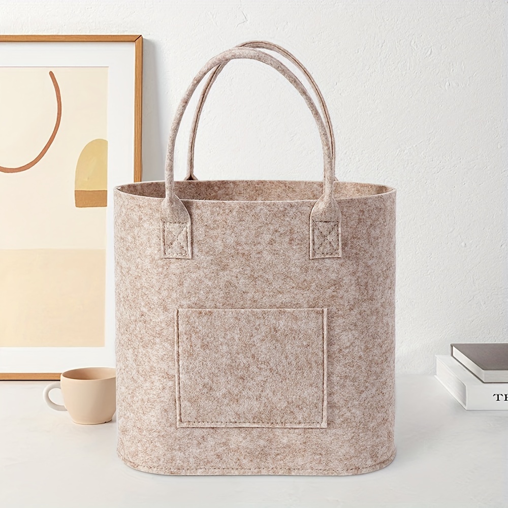 E-shop Ins Wind Einkaufstasche Großes Fassungsvermögen Tragbare Bento-Tasche Kann Handbemalt Sein Tragetasche