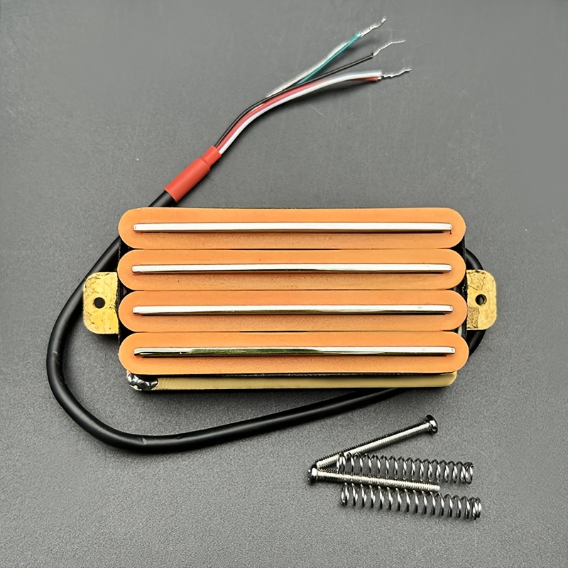 Electric Guitar Pickups, Four Coil Dual-Blade, High Output, Metal Playing-Compatible, Non-Electric, Ceramic Material, Guitar Accessorie