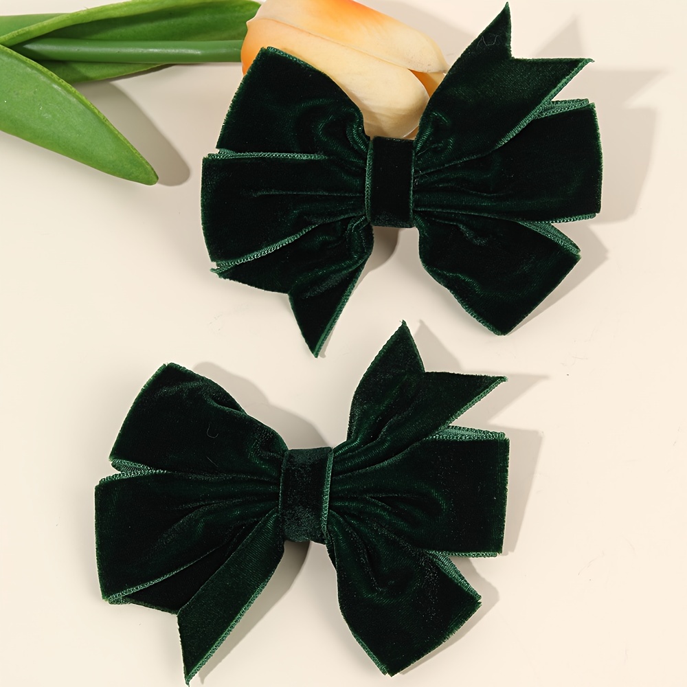 

2pcs Bow , Alligator , Barrettes For , Accessories For Christmas , &