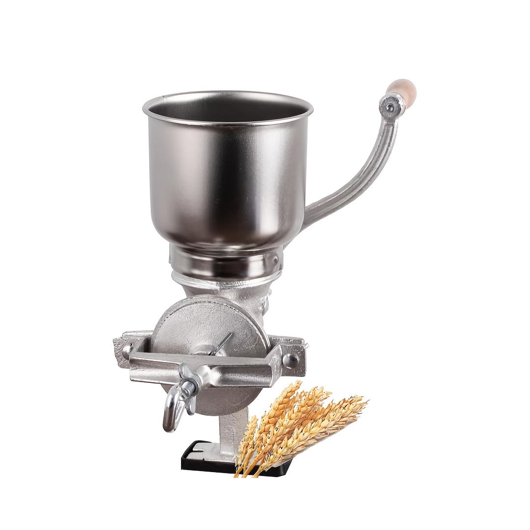 TEMU High Hopper Cast Iron Manual -heavy Duty Grain Grinder Coffee Grinder