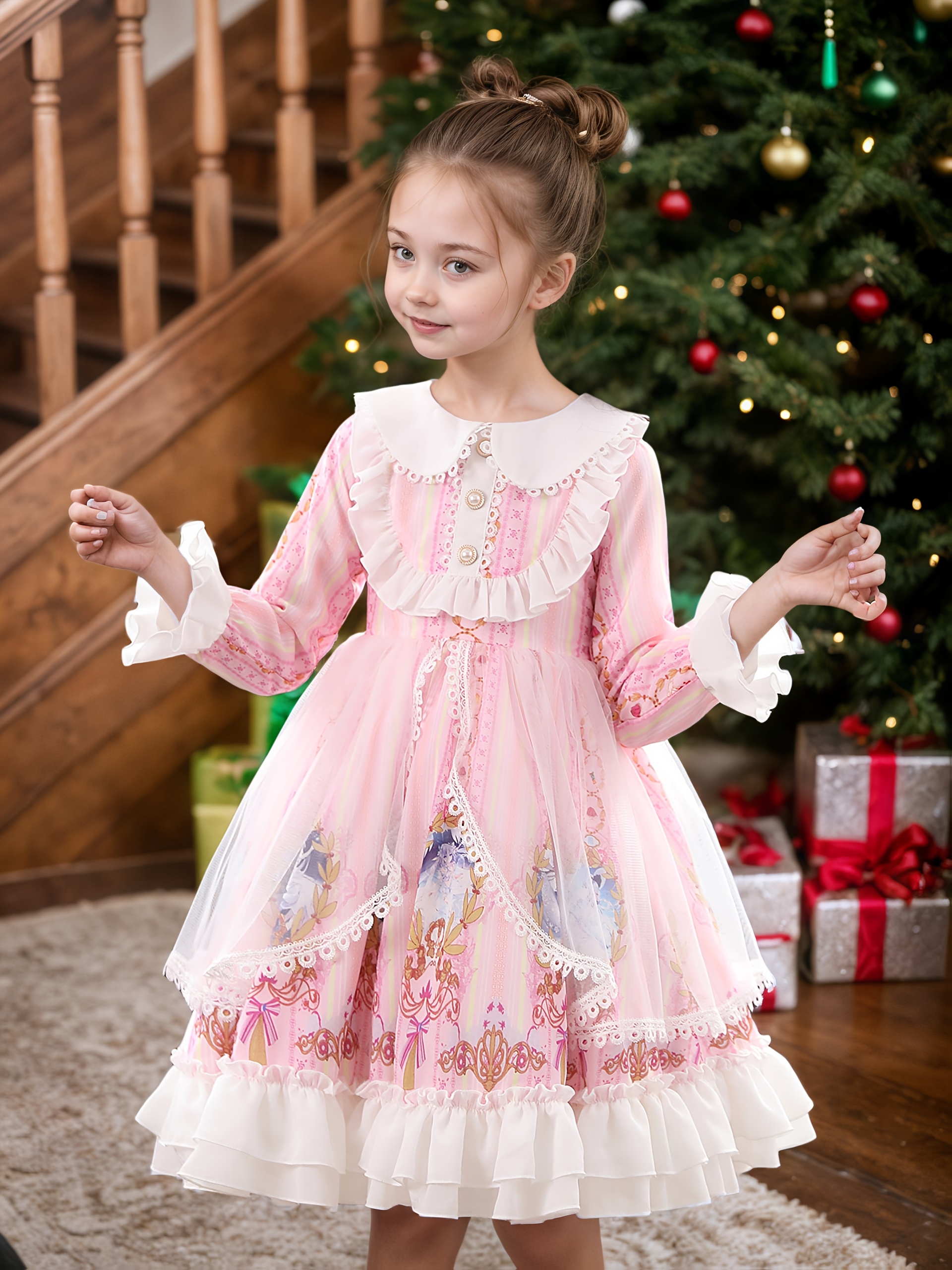 club dress ideas Red Christmas Dress Girl Costume Kids Dresses For Girls Baby Santa Clu –  WildSale Shop main image 0