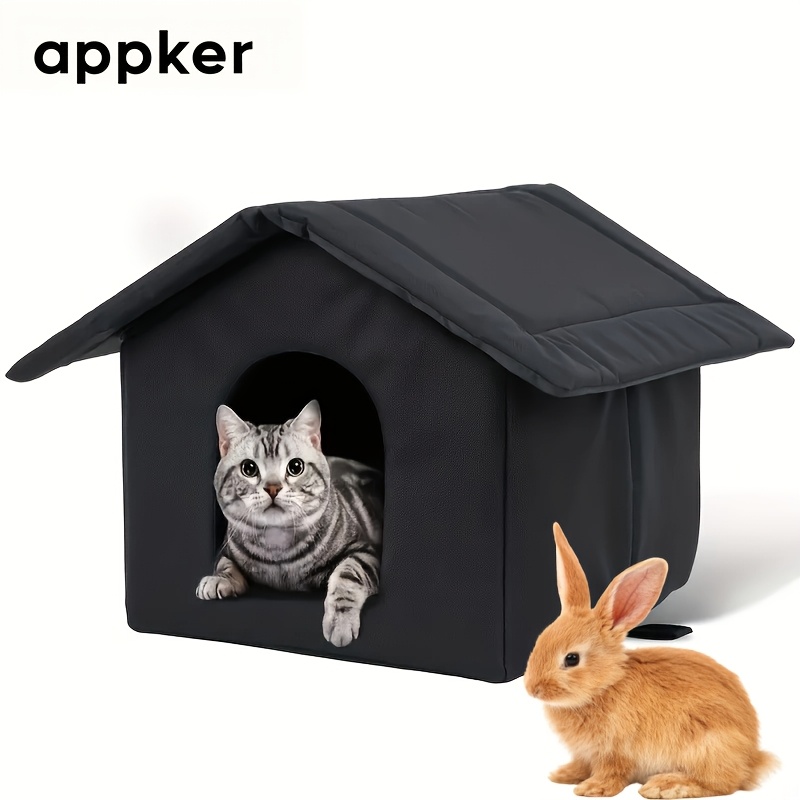 Appker 1pc Suitable for Indoor And Outdoor Guinea Pig Pet House, Outdoor Cat House, Not Easy to Collapse, Warm Easy to Store, Detachable And Washable. Suitable for Pets Such As Rabbits, Guinea Pigs, Squirrels