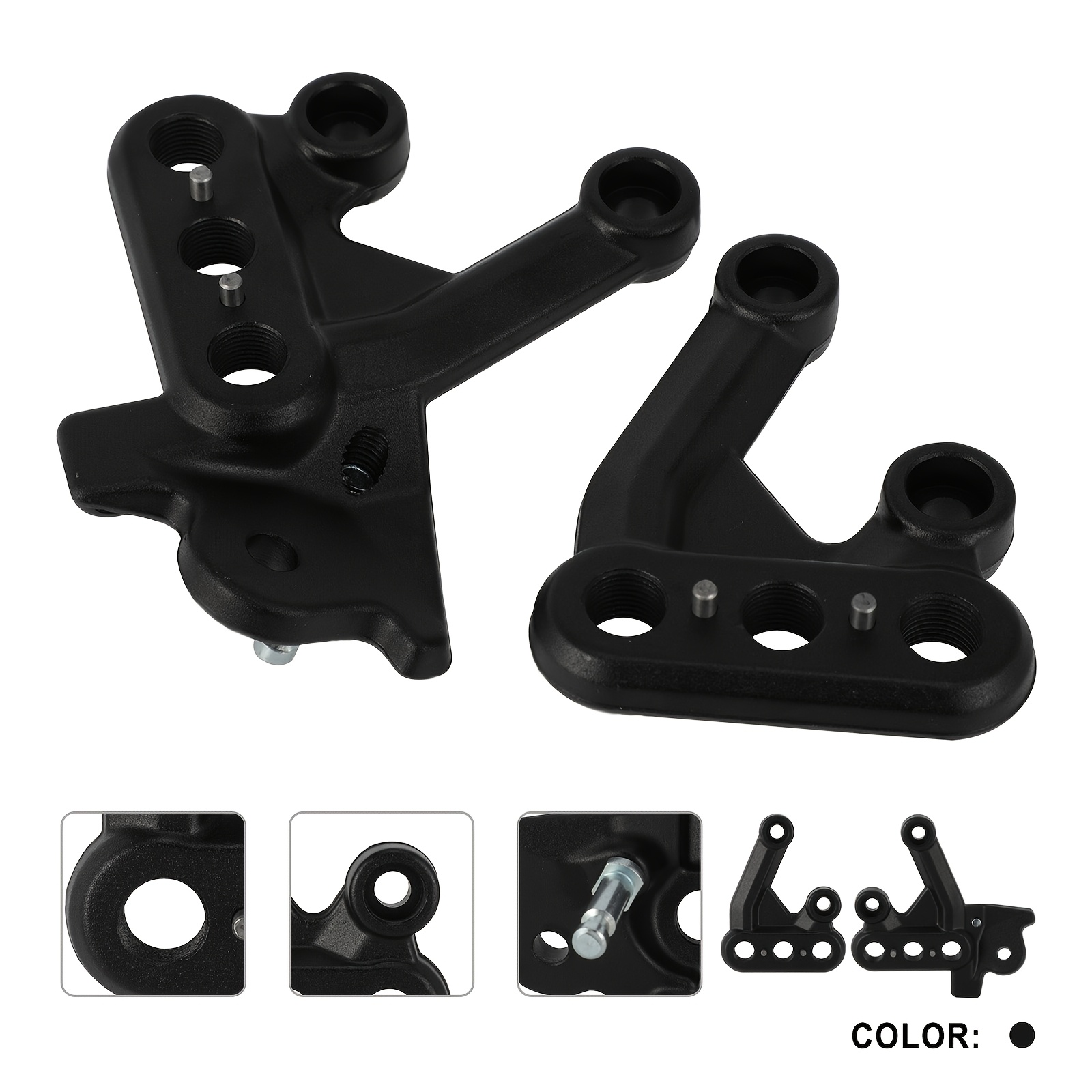 TEMU Electric Bike Foot Peg Bracket Original Adjustable Brace Bracket For // X/ S//x260 - Black