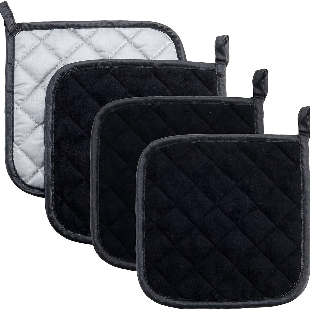 

4- Pot , Filled, Potholders Stand For Cooking And , 440°f