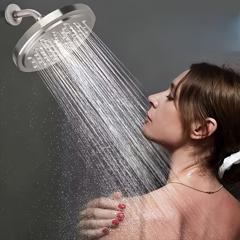 

7" Premium High Pressure Rainfall Shower Head, Ultra-thin Design-pressure Boosting, Awesome Some Experience, With Tool-free Installation Finish