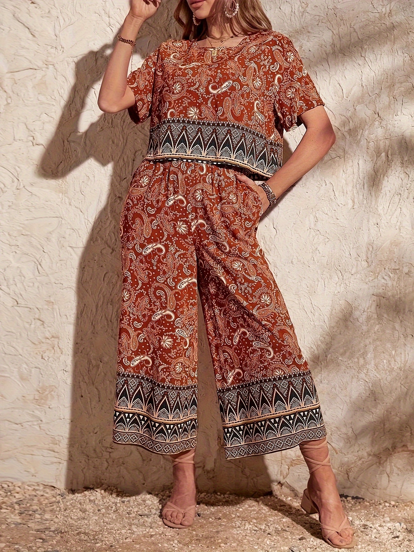 spring and autumn new womens printed suit set multicolor 0