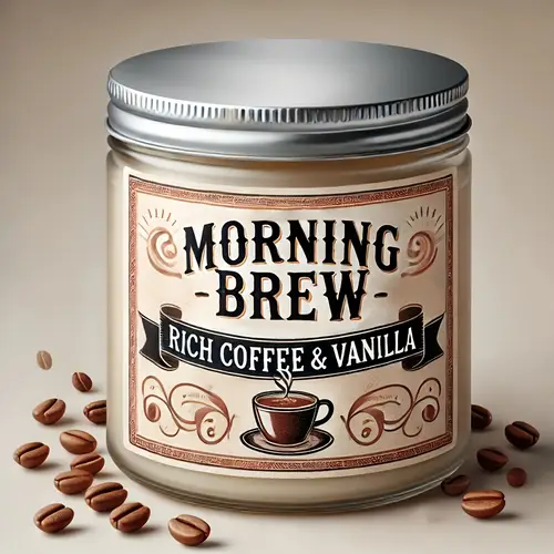 relaxing soy wax candle rich coffee vanilla scent with glass container home relaxation and housewarming gift relaxation candle cylindrical glass jar scented candle