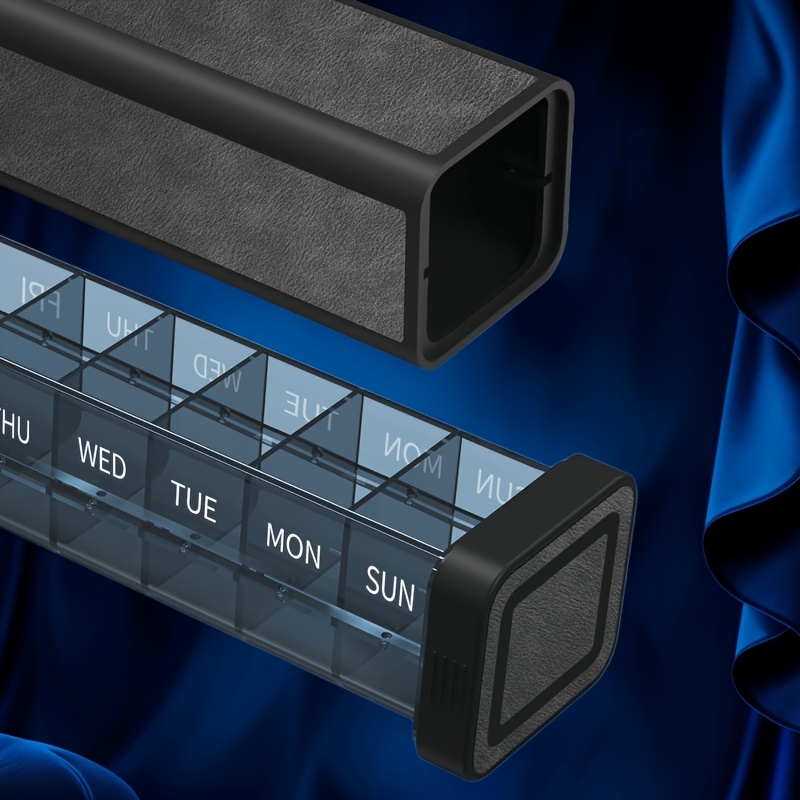 7-Week Pill Box with Large Capacity, Easy Dosage Control