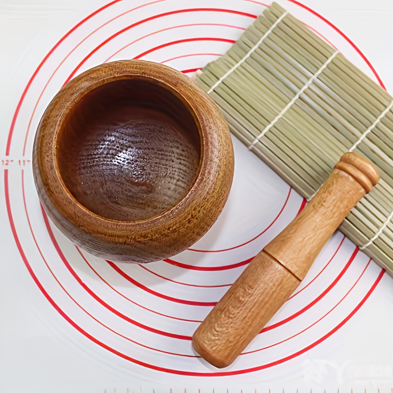 TEMU Food-grade Pp Multifunctional Grinding Bowl Set For Garlic, Herbs, And Pepper, Easy To Clean And Durable
