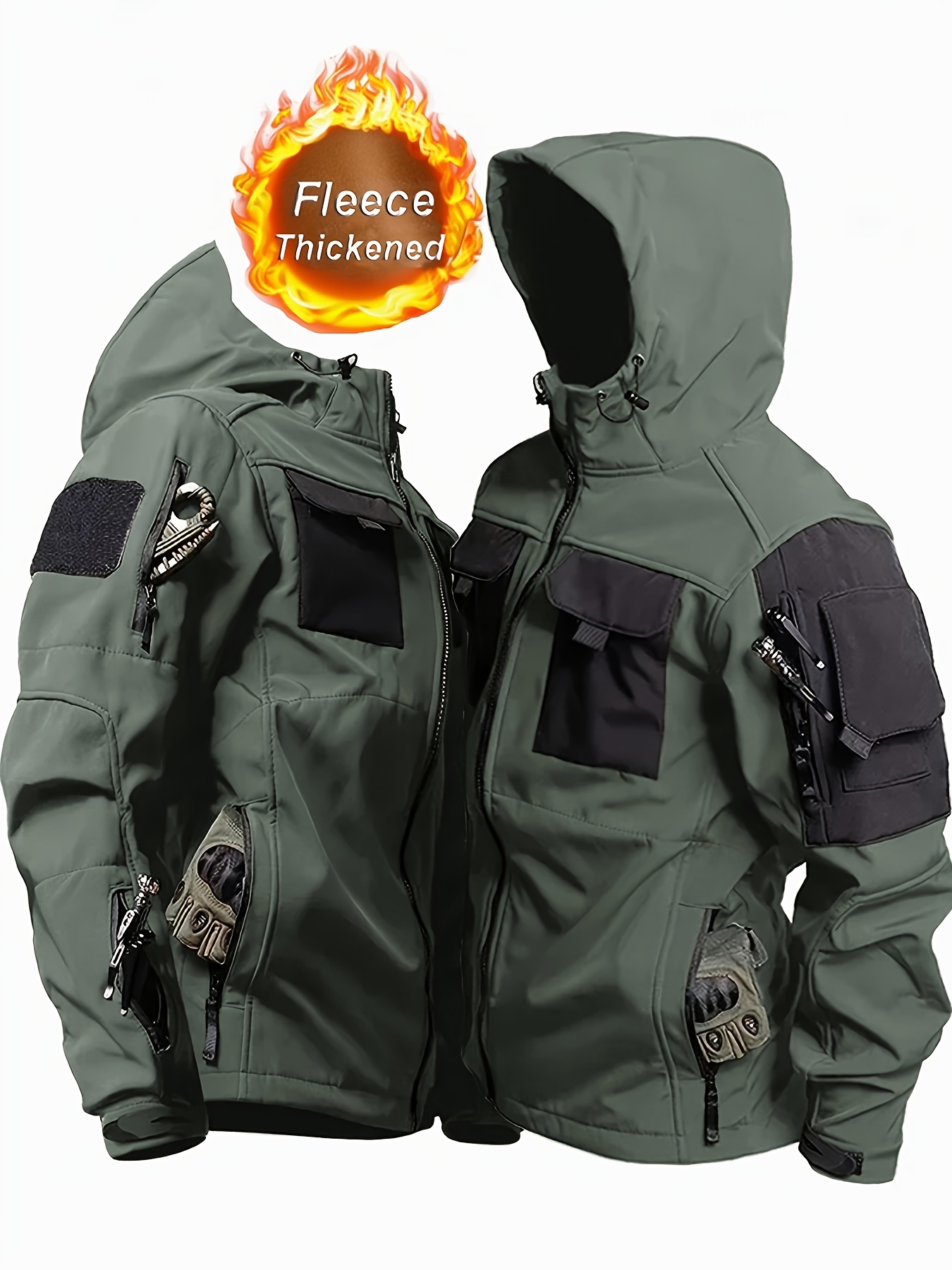 Produktbild von Generic Jacke Herren üBergangsjacke Sportlich Herbst Winter Outdoor Einfarbig Steppjacke Herren