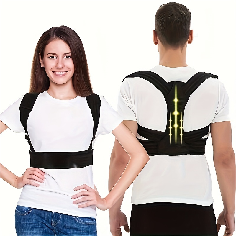 Back Brace Posture Corrector Men Women Magnetic Lumbar Back - Temu