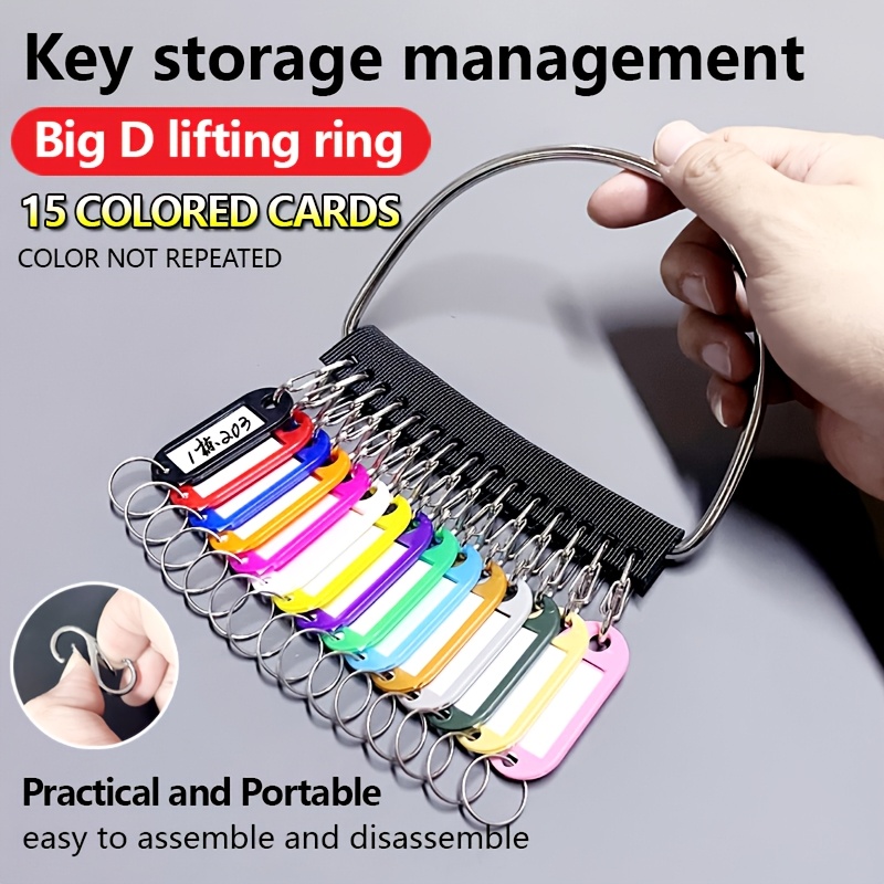 TEMU à 15 emplacements, corde de rangement portable pour porte-clés, utilisée pour du stockage des porte-clés, le stockage des objets, que USB, , les