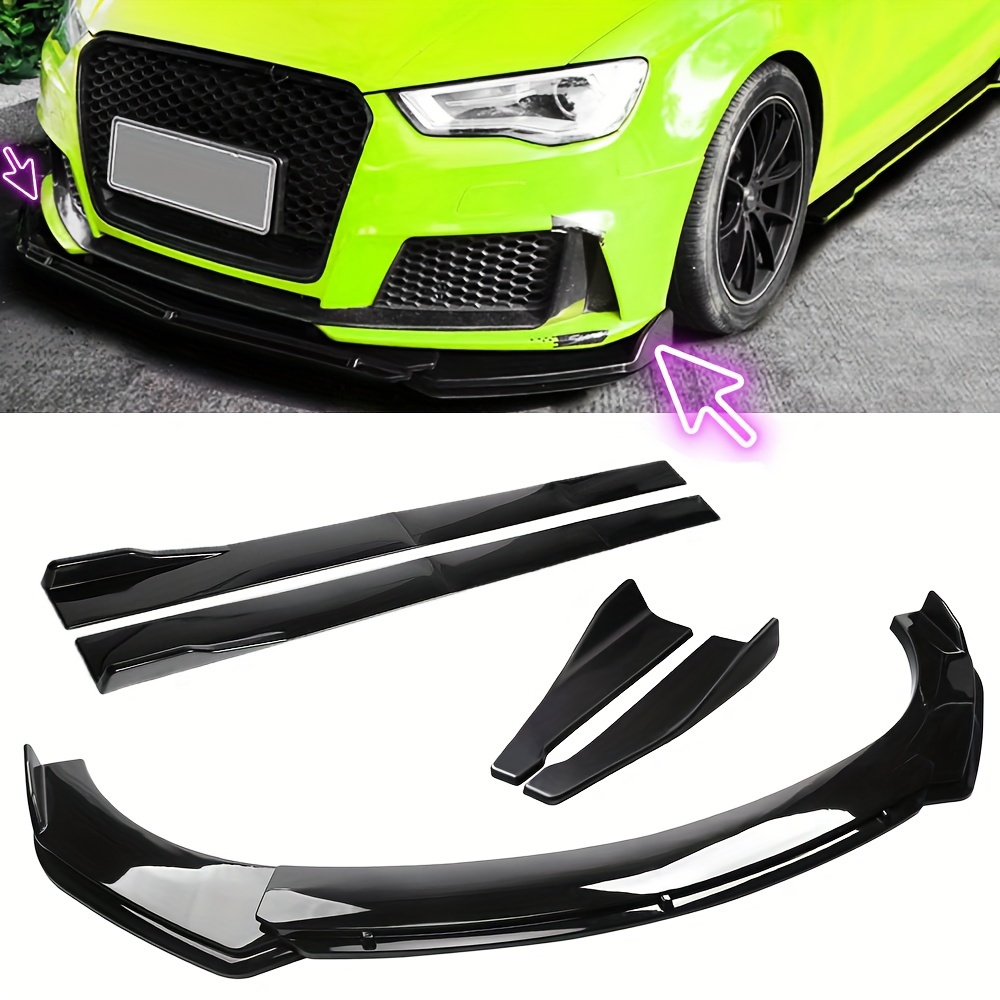 

Universal Front Rear Bumper Lip Spoiler Body Kit Splitter W/side Skirt Extension