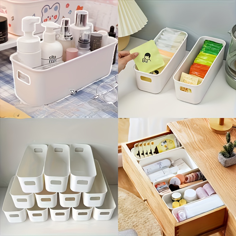 TEMU Set Of 6 Versatile Storage Baskets - Handy Containers For Organizing. Desktop Baskets For Items And Office Supplies. Sorting Baskets Ideal For