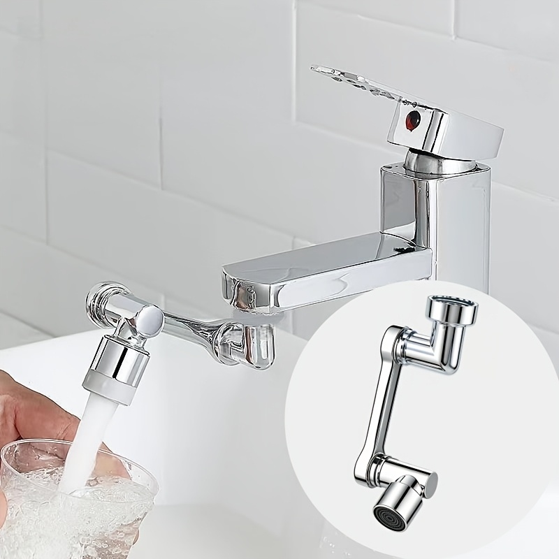 TEMU Braccio meccanico strutturale 4D, Estensione rubinetto acqua, Rubinetto girevole, Connettore universale multifunzionale per lavello, Braccio