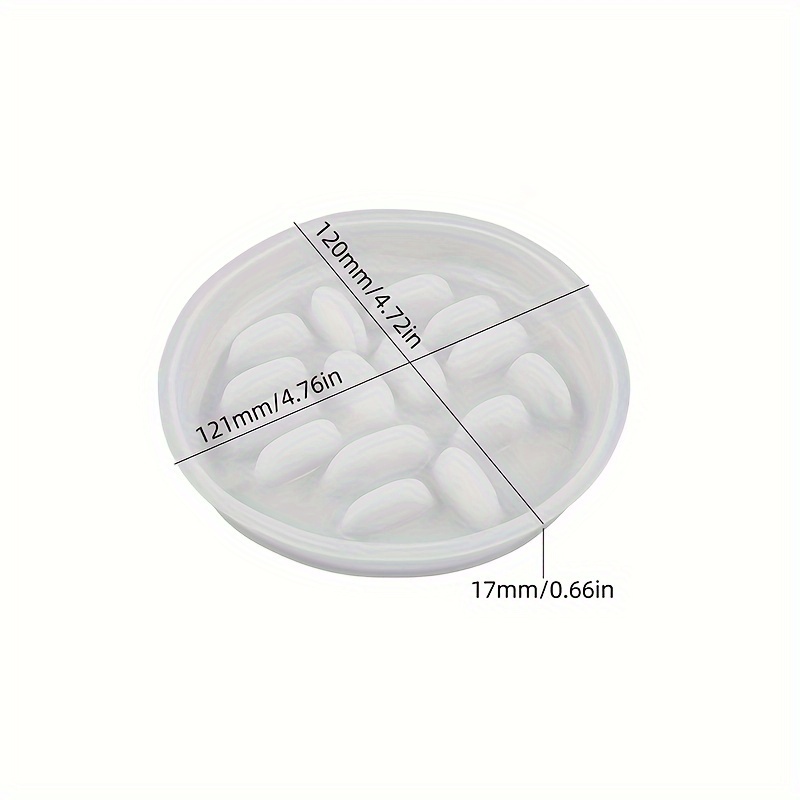 Image of 1pc Storage Tray Silicone Mold Irregular Round Ring Holder Epoxy Resin Molds Handmade Plaster Plaster Concrete Cement Craft Container Mould Home Decor Making Supplies