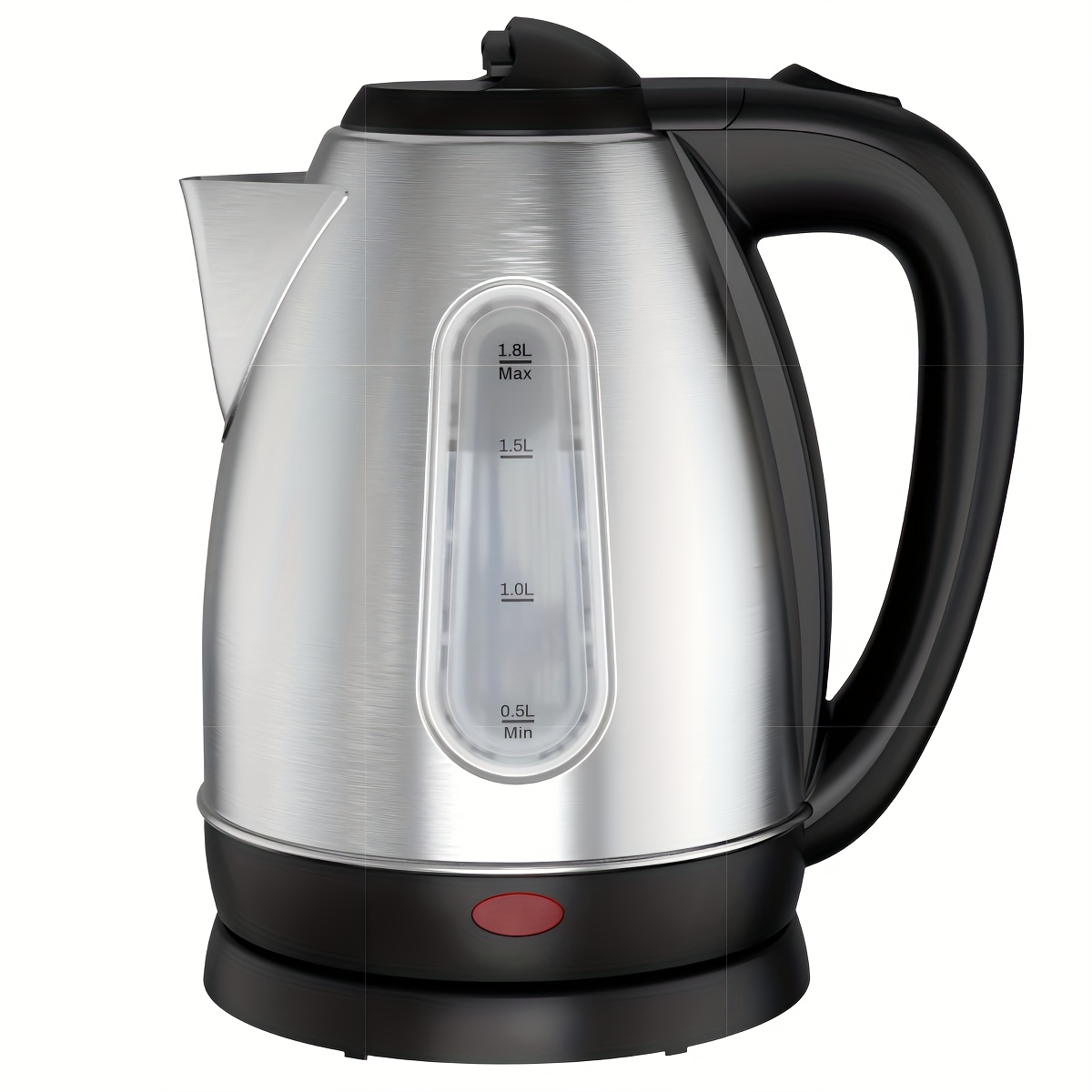 TEMU Electric Kettle With & Stainless Steel Body - 1.8l, 1200w Fast Heating, Auto Shut-off, Bpa-free For Tea And Coffee, Christmas Gift