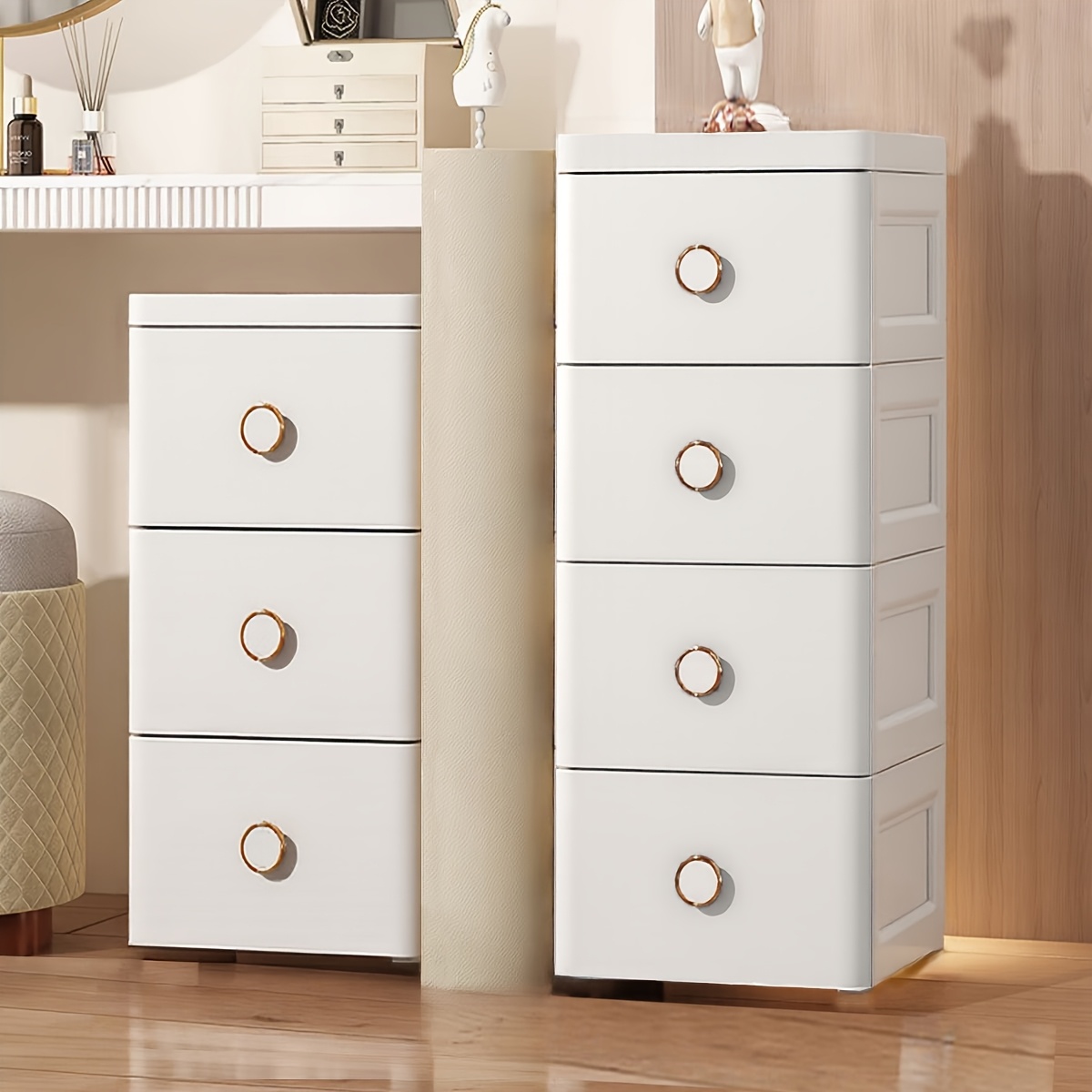 Zero-Footprint Ultra-Deep Bath Cabinet with Storage Drawers