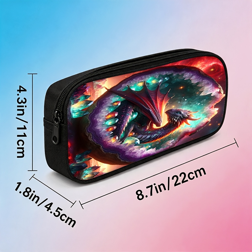 1pc   pattern printed large capacity pencil case pencil case pencil case large capacity pencil case stationery storage bag fashionable pencil case