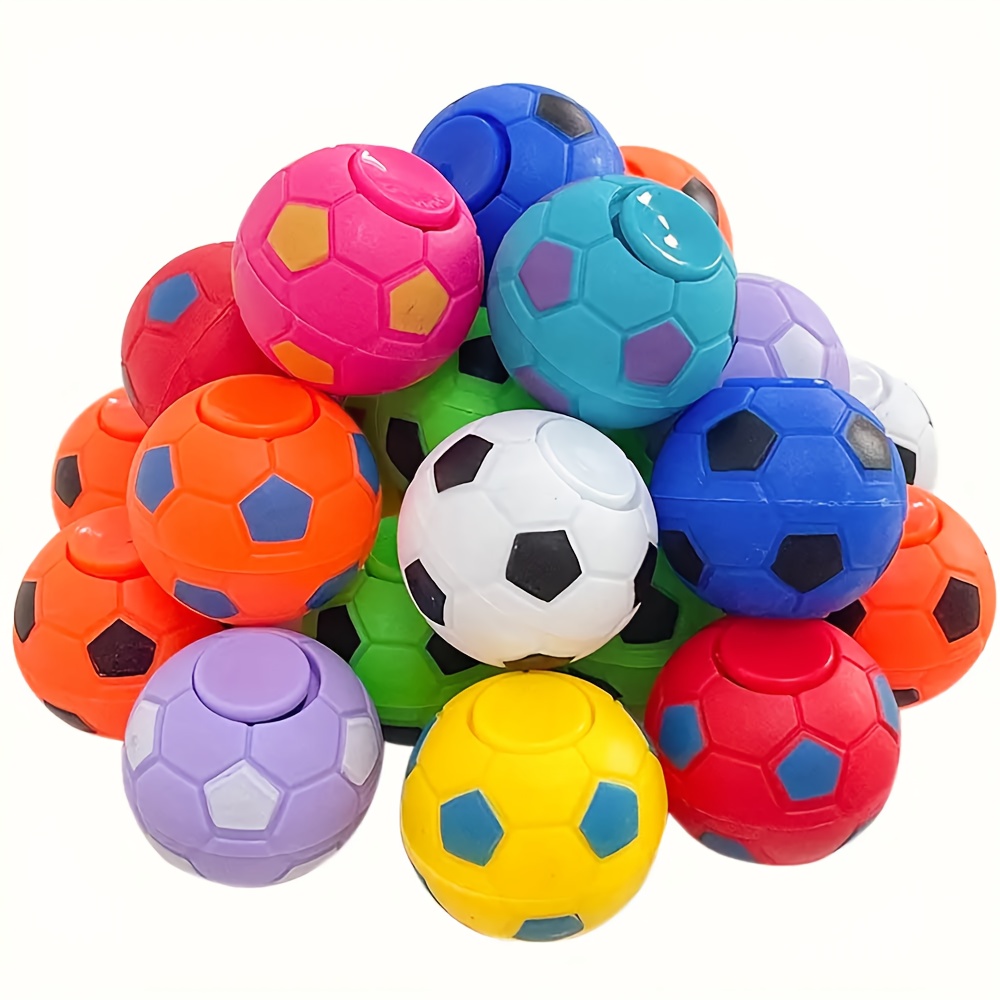 10 st slumpmässiga färger fidget spinners fotbollsbollar leksaker festfavoriter fingerroterande avkopplingskulor sensoriska presenter (vissa delar kan ) | Hög Kvalitet Och Prisvärd | Temu