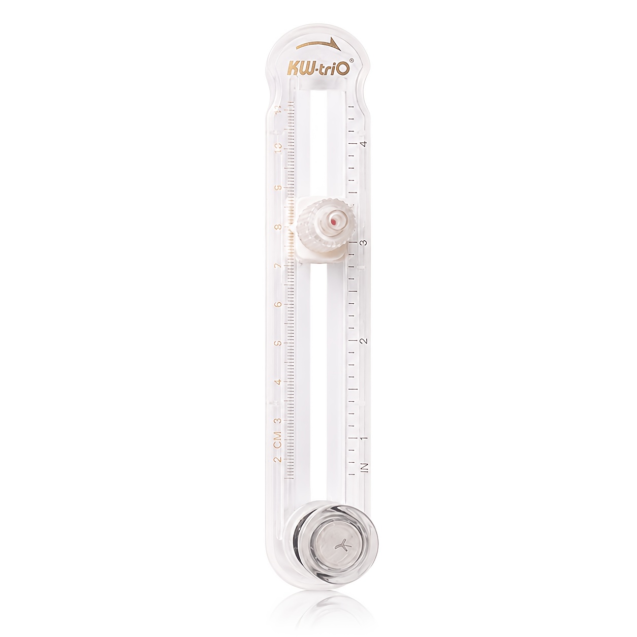 TEMU Coupe-cercle ajustable transparent, outil de coupe rotatif de de 2 à 20 cm avec double échelle en cm/pouces, guide central transparent et