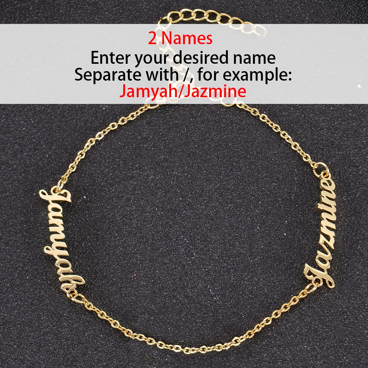 TEMU Gepersonaliseerde Multi-Naam Armband | 304L Roestvrij Staal | Personaliseer 1-3 Namen | Damesmode Armband | Geschikt voor Dagelijks Gebruik | De