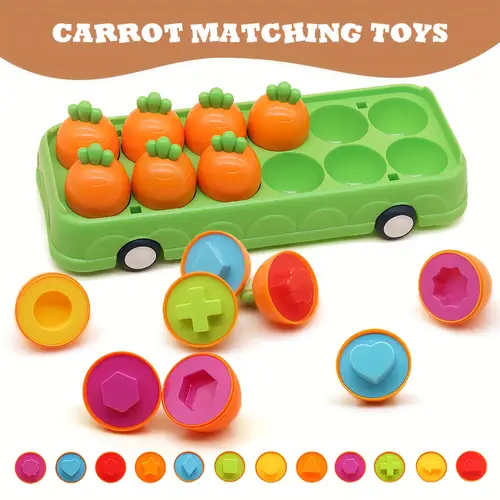egg toy matching eggs matching eggs color shape recognition skills learning toys fine motor skills of muscles perfect birthday gift for 3 4 5 years old boys and girls