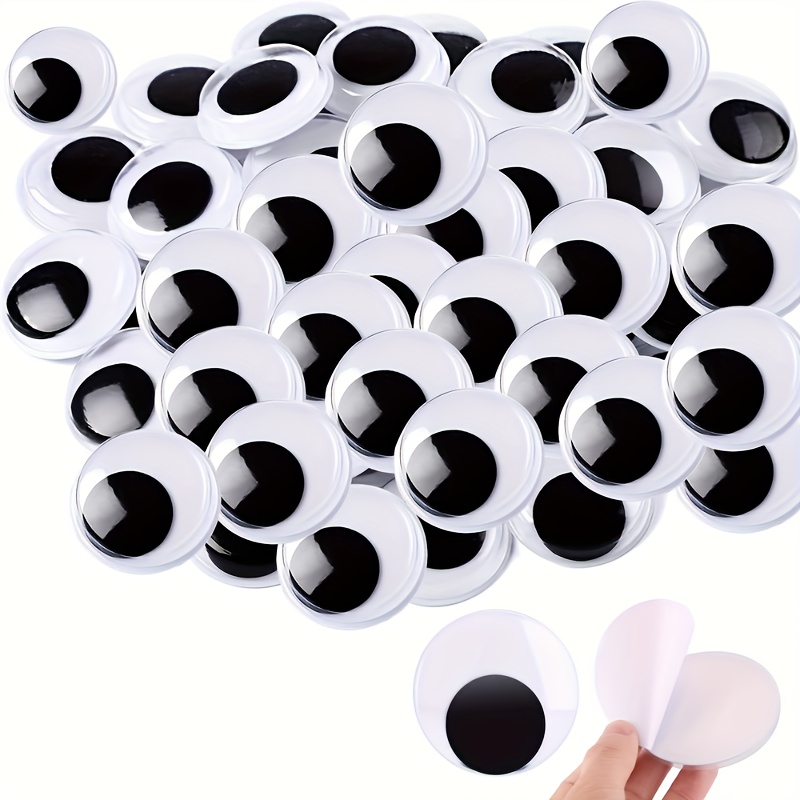 

4/10/30pcs Googly Eyes Large Size Plastic Swinging Eyes 20mm30mm50mm, With Self-adhesive Googly Eyes, For Diy Crafts Christmas Halloween Decorations