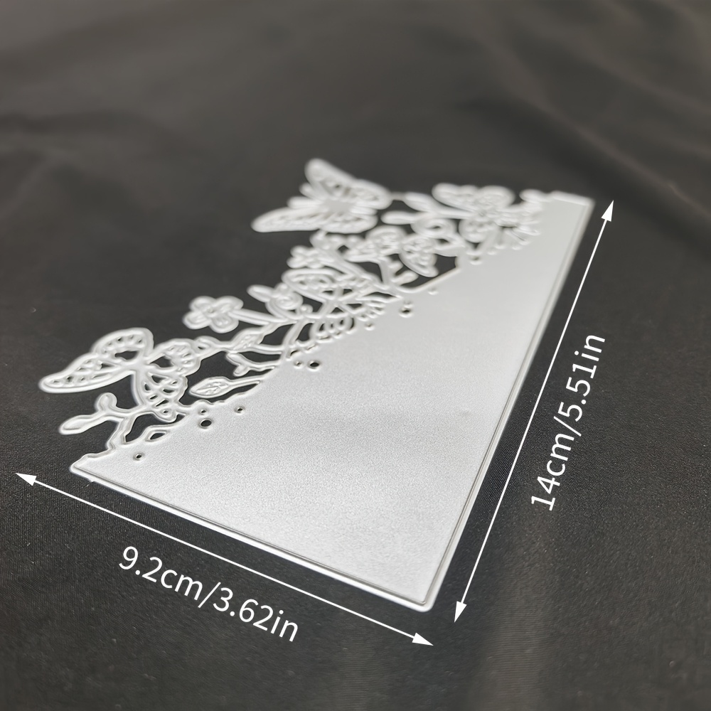Image of 1pc Lace Metal Cutting Mold, Suitable For Photo Album Production, Handicrafts, Diy Relief Templates, Handmade Cards, And Gift Card .