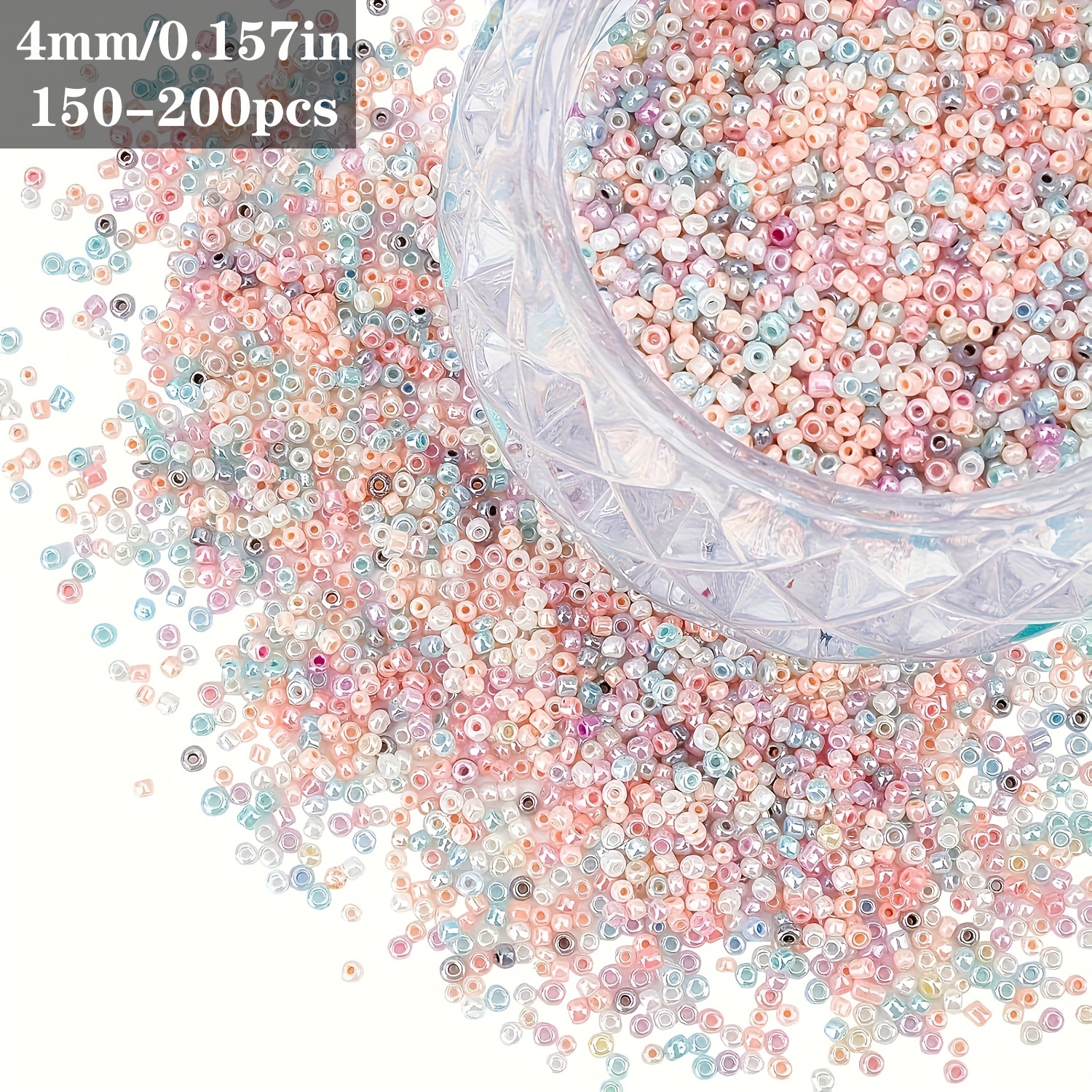 Image of 15g 2/3/4mm Multicolor Czech Glass Rice Beads, Solid Cream Macaron Color, Glass Loose Spacer Beads For Jewelry Making Fashion Bracelet Necklace Crafts