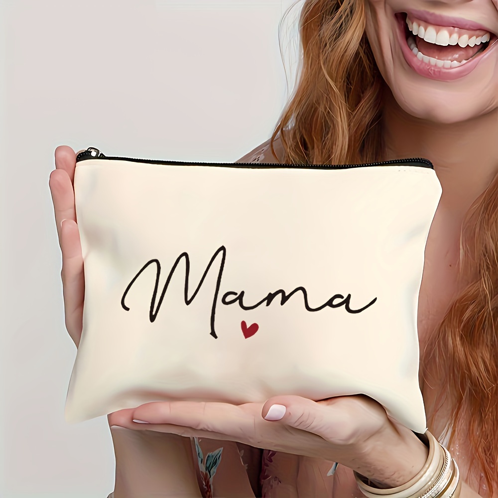 

Mama Print Makeup Bag Zipper Bag, Travel Cosmetic Bag, Pen Bag, Stationery Supplies Bag, Multifunctional Bag, Gift