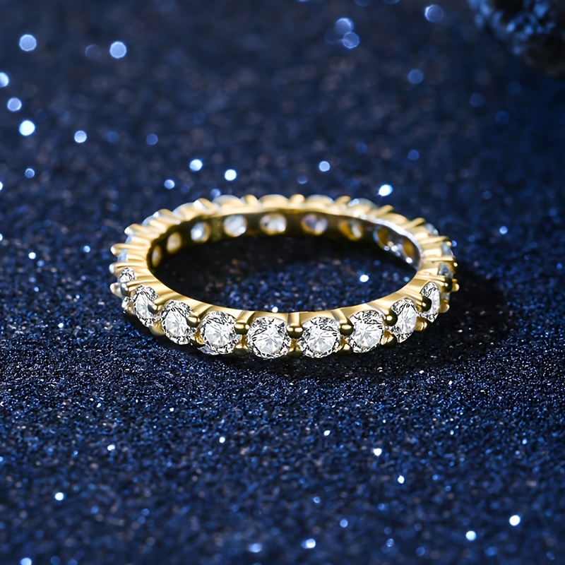 Sparkling CZ Engagement Wedding Band Women Ring Size 5 10