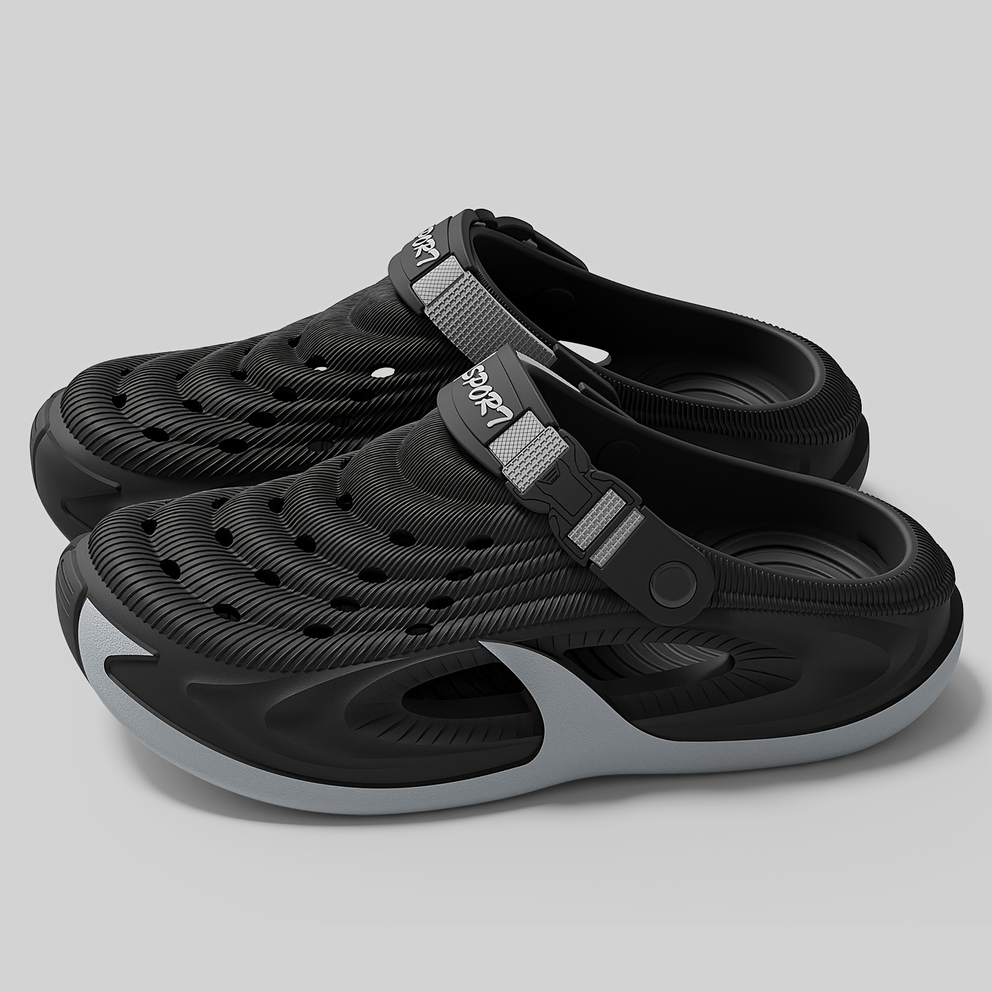 TEMU Sabots décontractés FZT pour homme, sandales tendance pour homme, disponibles en plusieurs couleurs avec à lanières, matériau léger, à l' et