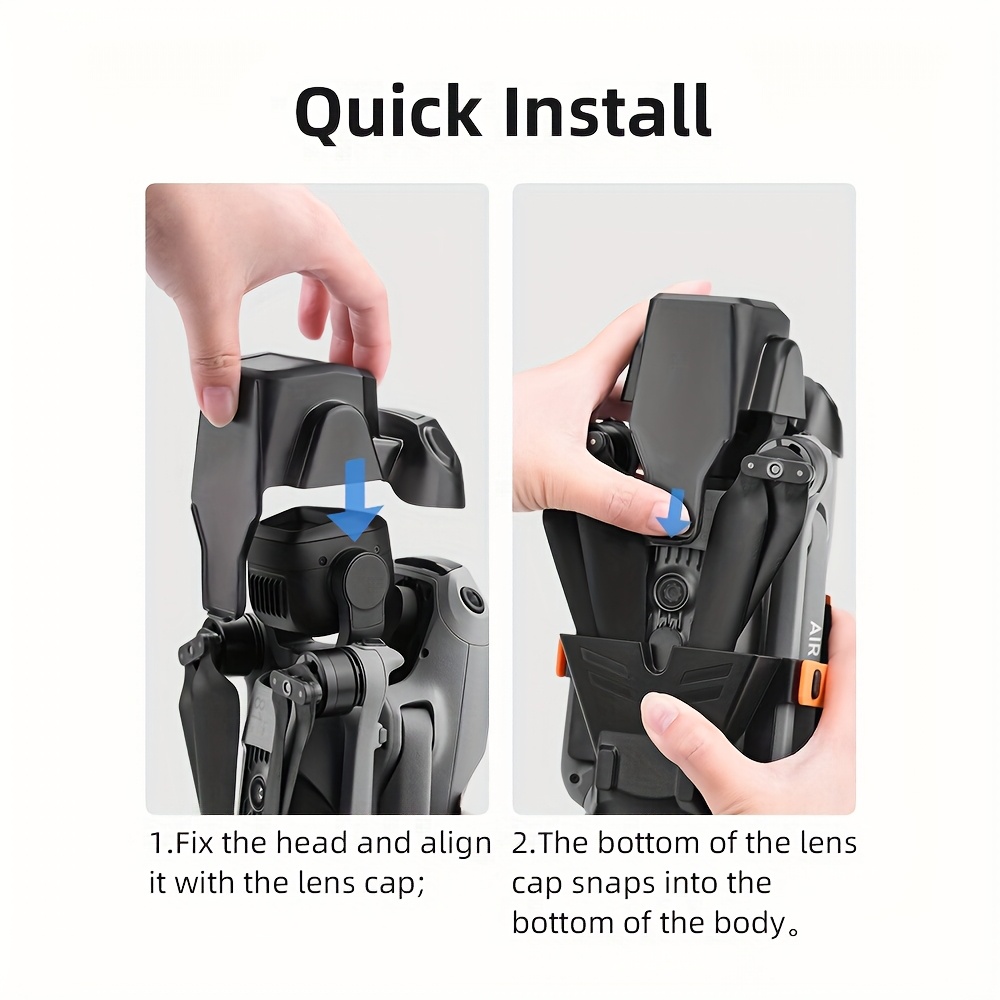 dji air 3s lens cap cover anti scratch dustproof gimbal protector with secure   closure black polycarbonate material compatible with dji air 3s   accessories lens safety cover   durable construction details 7