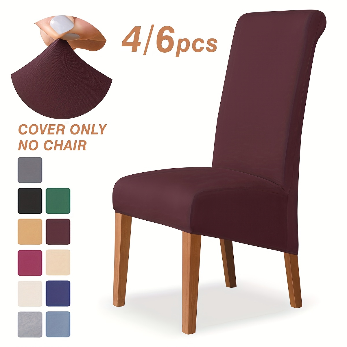 plastic dining room chair covers sold on Temu United States - Main Image