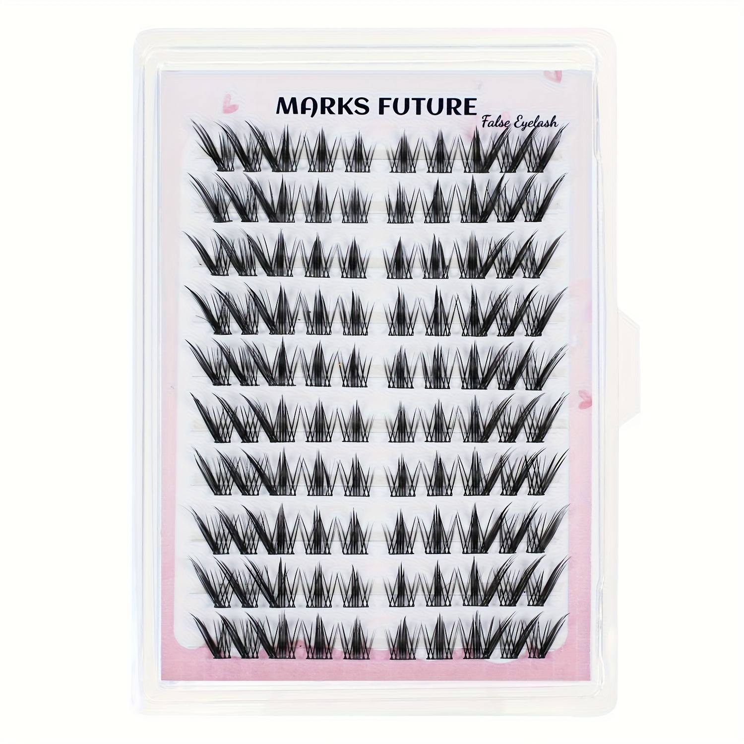 10 Of 100 Clusters C- Individual Fox Style False Eyelashes, Natural Thick Single Cluster Makeup For Home Use, Suitable For Beginners