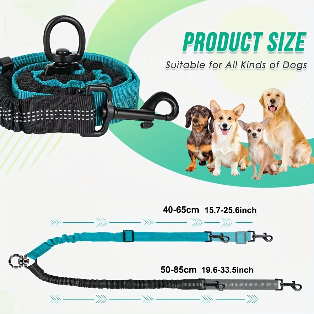 Pet Color-Block Double-Ended Leash for Two Dogs