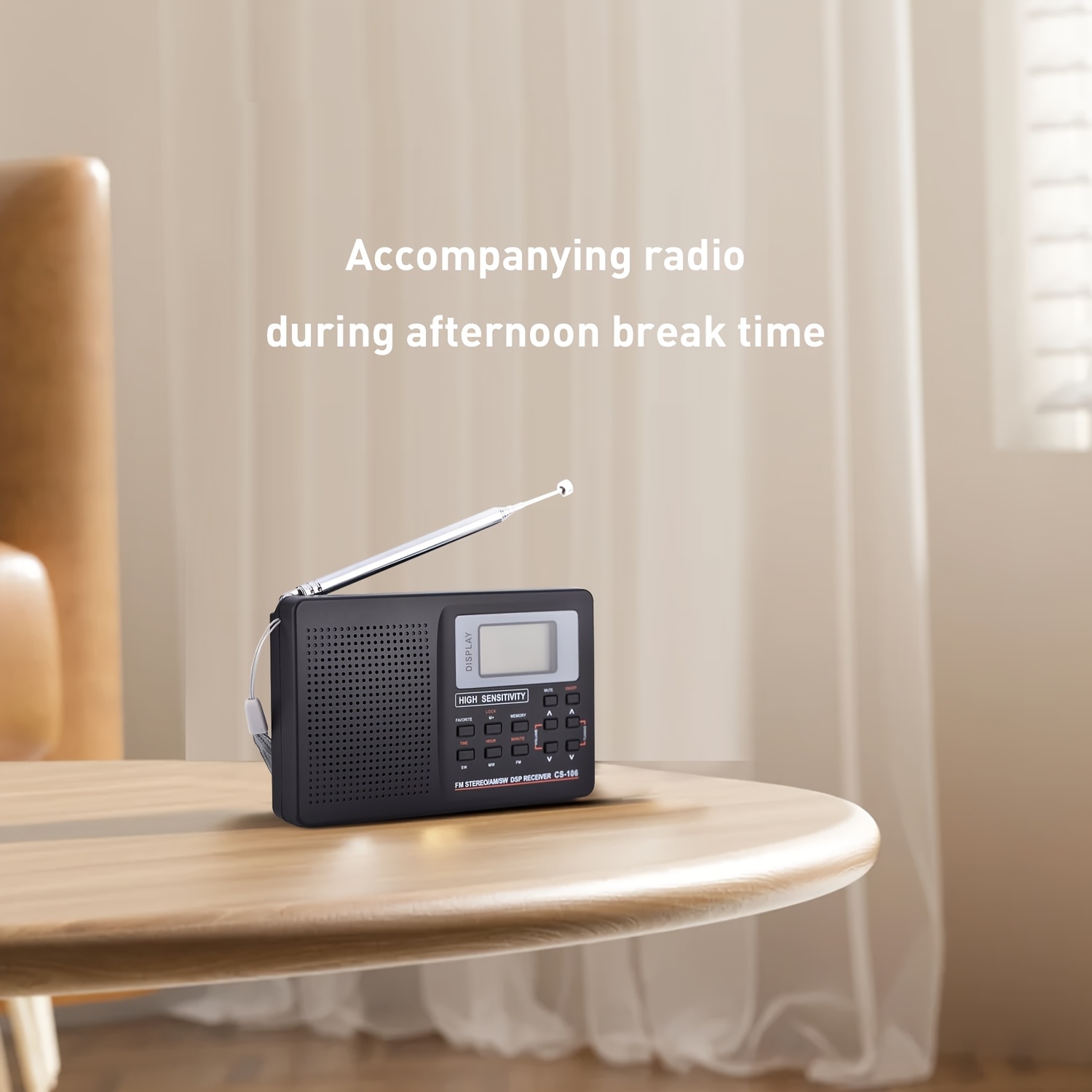ポータブルデジタルam/fm ラジオ fm/am/swサウンド デジタル フル