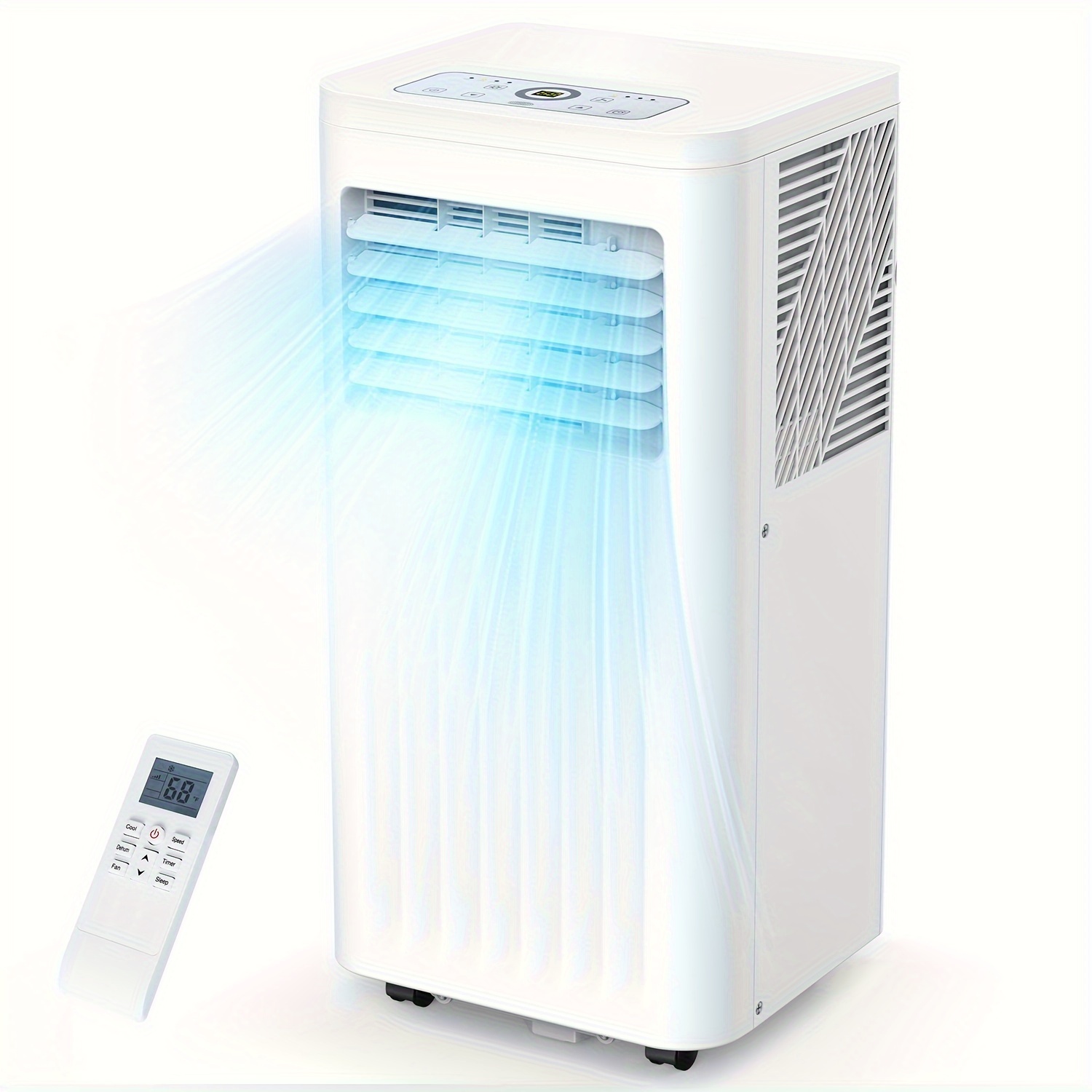 

10000 Btu Ashrae, , Air Conditioner With Cooling, Fan, Dehumidifier, Sleep Mode, ≤55 Db, Cooling Up To 450 Sq. Ft. With 24h Timer/digital Display/remote Control & Window Kit, 6300btu