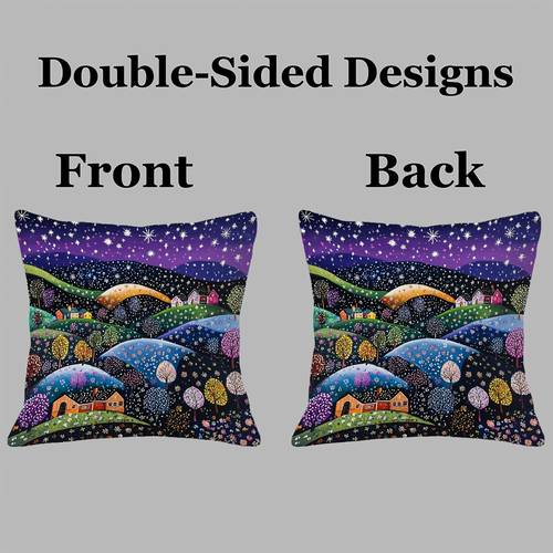 1pc short 2d flat pillow case magical the valley pillows covers double sided printing multiple sizes suitable for sofa living room bedroom office home decoration no pillow core y6bzs2600 2d flat